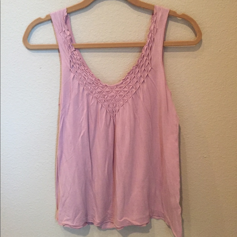 Pink top from Banana Republic